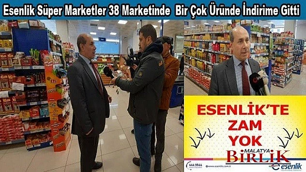 Esenlik'te Zam Yok İndirim Var..