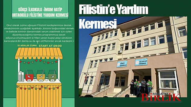 Filistin'e Yardım Kermesi Düzenleniyor