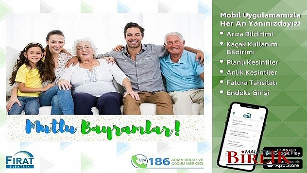 FIRAT EDAŞ Bayramda Kesintisiz Enerji İçin Her An Yanınızda!