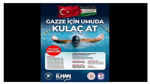 Gazze'ye Destek İçin Malatya'da Yüzme Yarışması Düzenleniyor