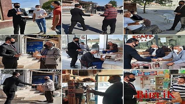 Gençler Hekimhan ve Yazıhan'da Maske Dağıttı