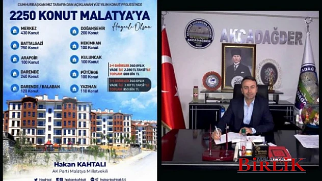 Genel Başkan Maskar: Akçadağ Üvey Evlat mı?