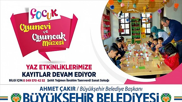 Büyükşehir'den Miniklere Yaz Etkinlikleri