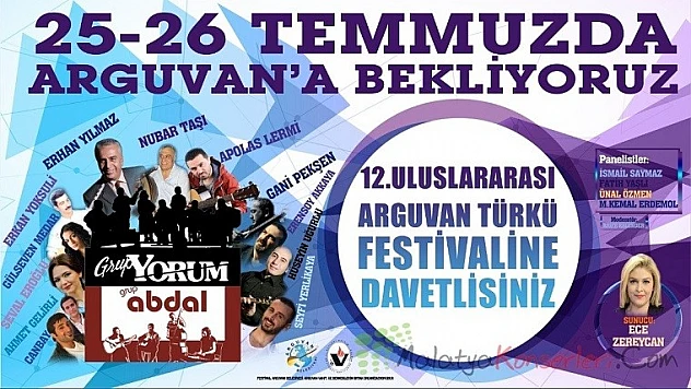 Arguvan Türkü Festivali Yapılmayacak
