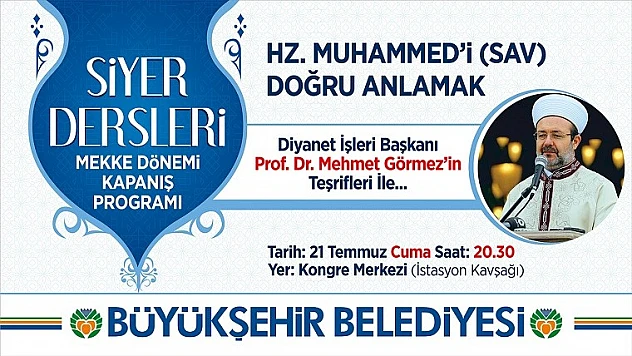 Diyanet İşleri Başkanı Prof. Görmez'den Malatya'da Konferans
