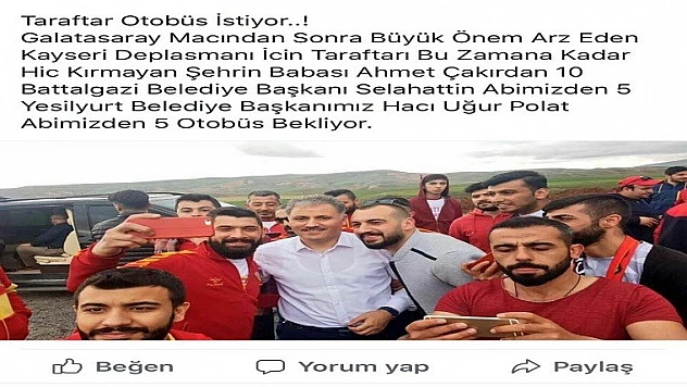 Taraftar Otobüs İstedi, Başkan Sosyal Medyadan Cevap Verdi