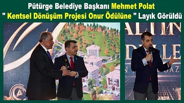 Başkan Mehmet Polat'a Onur Ödülü