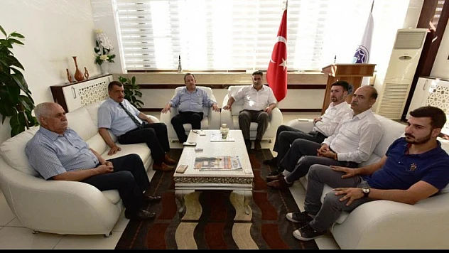 Ak Parti Eski Milletvekili Başkurt, Başkan Gürkan'ı Ziyaret Etti