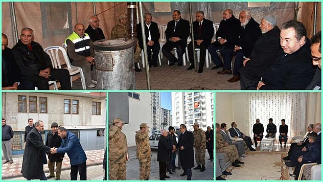 Vali Kaban, Taziye Ziyaretlerinde Bulundu