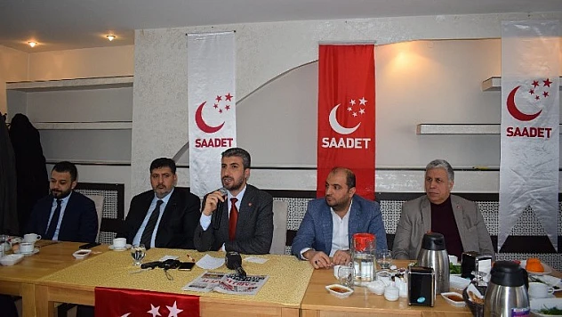 Saadet Partisi İl Başkanı Marasalı, Basınla Buluştu