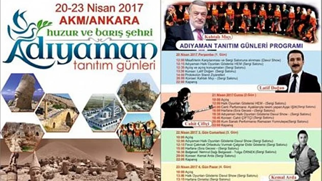 Adıyaman'ı Ankara'da En İyi Şekilde Tanıtacak
