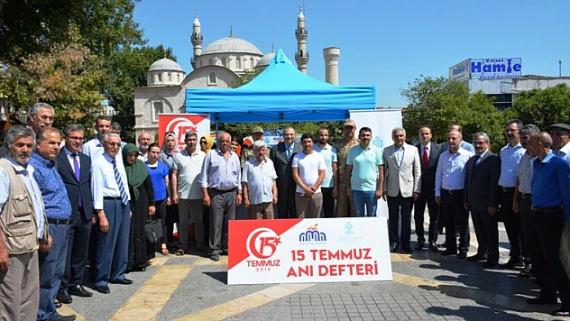 Vali Kaban, 15 Temmuz Anı Defterinin Açılış Törenine Katıldı