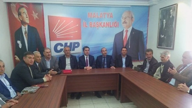 Hekimhan Muhtarlar Derneğinden CHP'ye Ziyaret