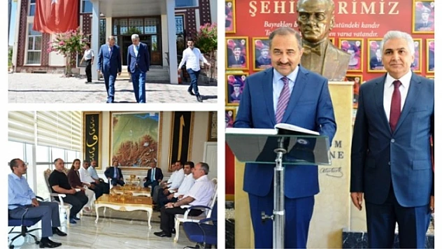 Vali Kaban, Yeşilyurt Belediyesini ve İl Emniyet Müdürlüğünü Ziyaret Etti