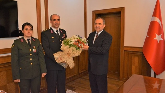 Malatya İl Jandarma Komutanı Yılmaz'dan Vali Kaban'a Ziyaret