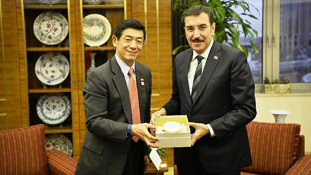 Bakan Tüfenkci, Japonya Ankara Büyükelçisi Miyajima'yı Kabul Etti