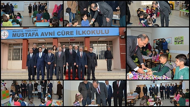 Vali Kaban, Öğrencilere Süt ve Kuru Üzüm Dağıttı