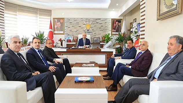 Başkan Gürkan, Ak Parti İl Başkanı Kahtalı'ya Hayırlı Olsun Ziyaretinde Bulundu