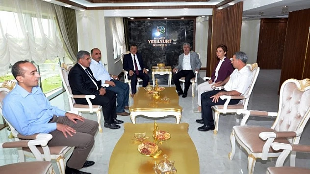 Başkan Polat, Battalgazi Belediye Başkanı Gürkan'ı Ağırladı