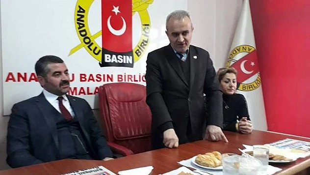 MHP Malatya İl Teşkilatı Anadolu Basın Birliği Derneğini Ziyaret Etti