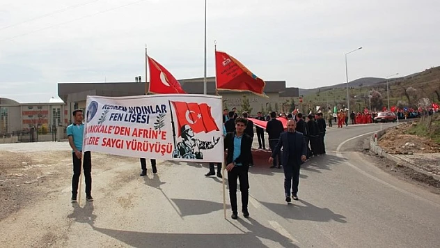Arapgir'de Öğrenciler Çanakkale'den Afrin'e Selam Gönderdiler