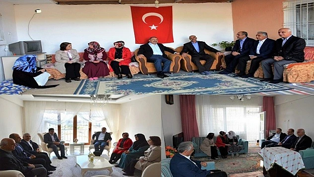 Vali Kaban'dan Şehit Ailelerine Ziyaret