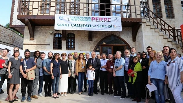 Uluslararası 1. Adıyaman Perre Sanat Çalıştayı Resim Sergisi Açıldı