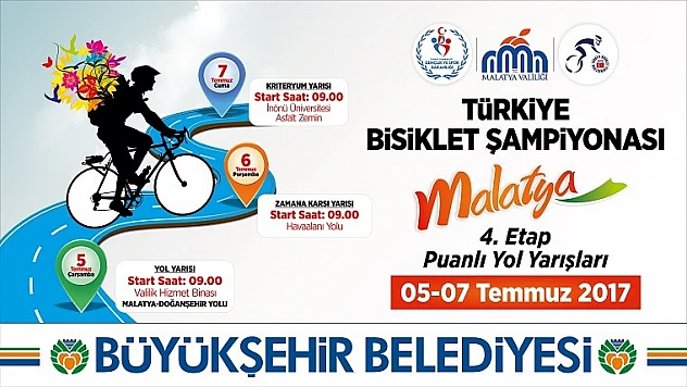 Malatya'da Bisiklet Yol Yarışları Yapılacak
