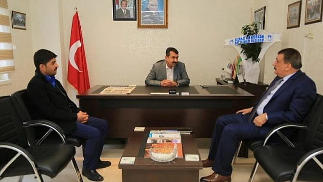 Başkan Gürkan, Malatya Seyyar Pazarcılar Esnaf Odası Başkanına Ziyaret