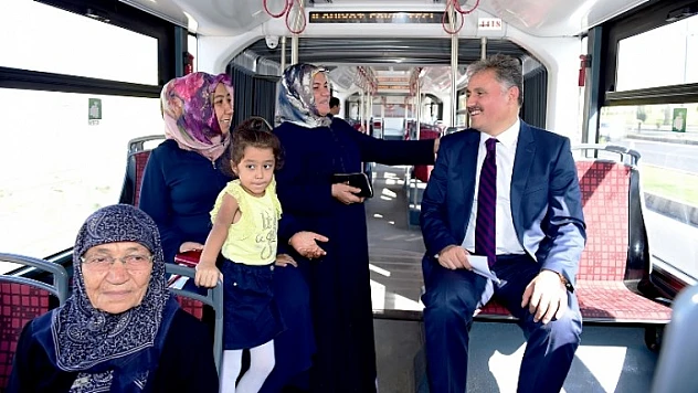 Başkan Çakır, Trambüs Hattı Özsan'a Kadar Uzatıldı