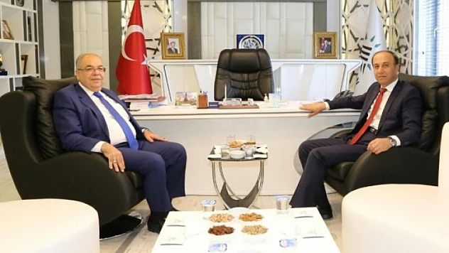 Vali Erin'den, Başkan Kutlu'ya Veda Ziyareti