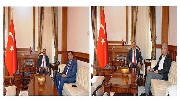 Başkan Gürkan ve Başkan Polat Vali Kaban'a Ziyaret