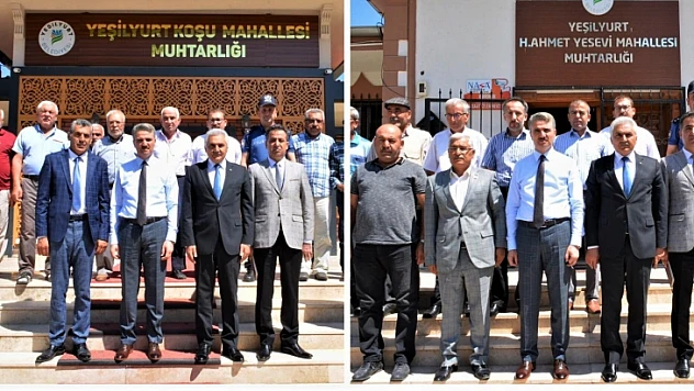 Vali Baruş Mahalle Muhtarlarını Ziyaret Etti