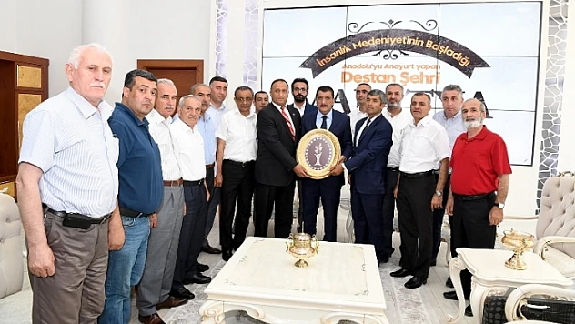 Minibüsçü Esnaflarından Başkan Gürkan'a Ziyaret