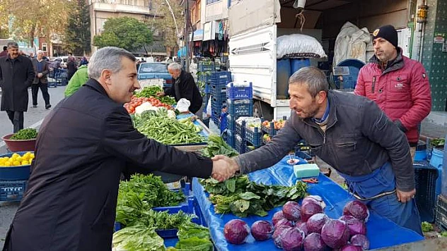 Başkan Çınar, Pazarcı Esnafını Ziyaret Edip Talepleri Dinledi