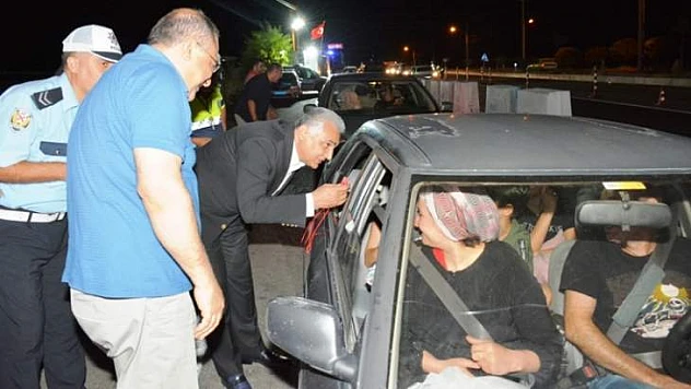 Vali Kaban 'Kırmızı Düdük' Uygulamasına Katıldı