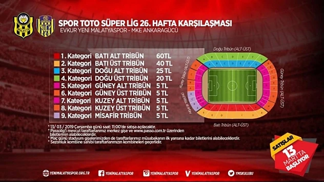EYMS-MKE Ankaragücü Maç Biletleri Satışta