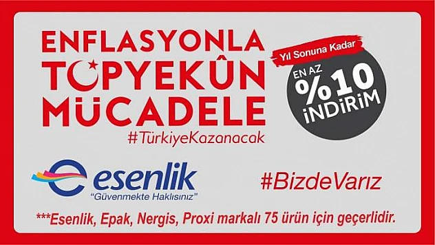 ESENLİK'ten 'Enflasyonla  Topyekün Mücadele' Programına Tam Destek