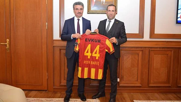 Evkur Yeni Malatyaspor Başkanı Gevrek'ten Vali Baruş'a Ziyaret