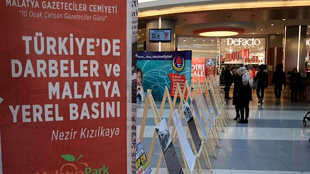 'Türkiye'de Darbeler ve Malatya Yerel Basını' Sergisi Açıldı