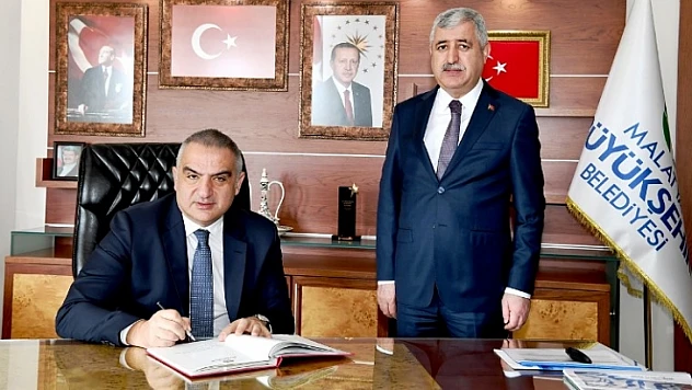 Kültür ve Turizm Bakanı Ersoy, Başkan Polat'ı Makamında Ziyaret Etti