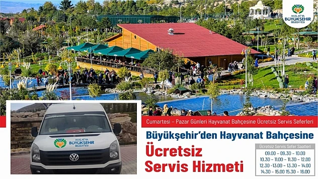 Büyükşehir'den Hayvanat Bahçesine Ücretsiz Ring Hizmeti