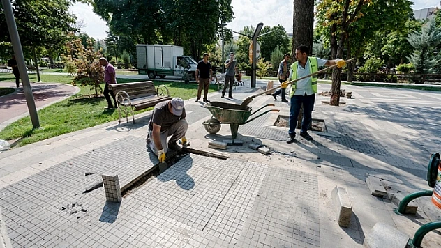 Hürriyet Parkına 55 Adet Tüplü Fidan Dikimi Yapıldı