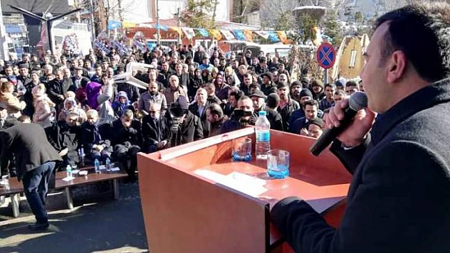 Pütürge'de Ak Parti Adayına Coşkulu Karşılama