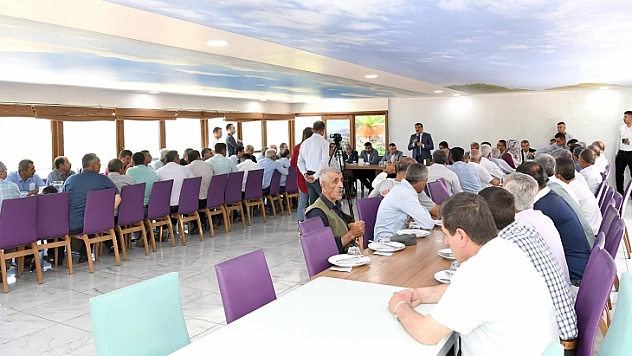 Başkan Gürkan Doğanşehir De Muhtarlarla Bir Araya Geldi