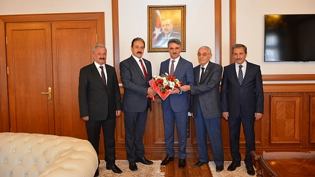 Ahi Heyeti Vali Baruş'u Ziyaret Etti