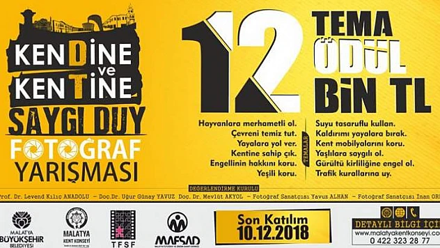 Kent Konseyinden Bol Ödüllü Ulusal Fotoğraf Yarışması