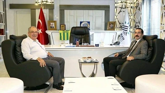 İdare Mahkeme Başkanı Ergüder'den, Başkan Kutlu'ya Ziyareti