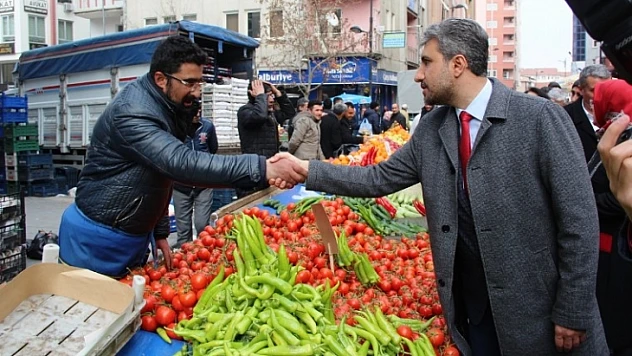 Marasalı Pazarcı Esnafını Dinledi