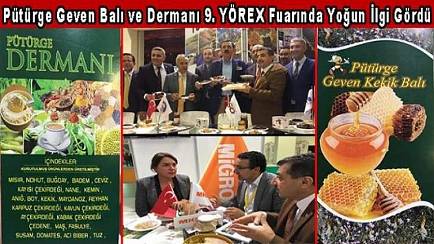 Pütürge Geven Balı ve Dermanı Fuarda Yoğun İlgi Gördü